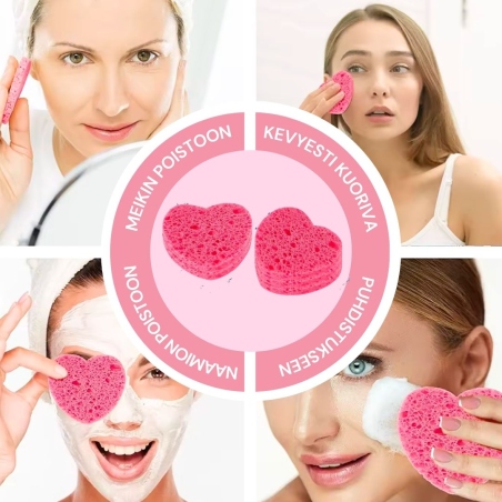 KASVOJEN PUHDISTUSSIENI -PURISTETTU SYDÄN 2 KPL