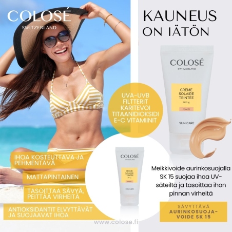 SÄVYTTÄVÄ AURINKOSUOJAVOIDE SK 15 FONCÉE