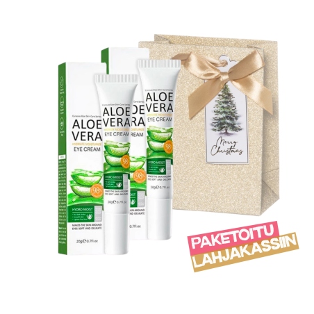 ALOE VERA -SILMÄNYMPÄRYSVOIDE 2 KPL LAHJAPAKKAUS