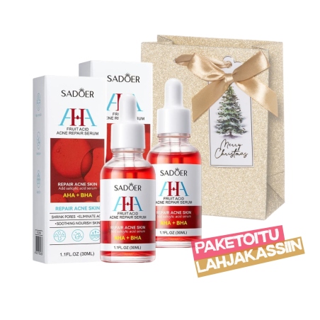 HEDELMÄHAPPOSEERUMI AHA + BHA 2 KPL LAHJAPAKKAUS