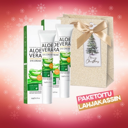 ALOE VERA -SILMÄNYMPÄRYSVOIDE 2 KPL LAHJAPAKKAUS
