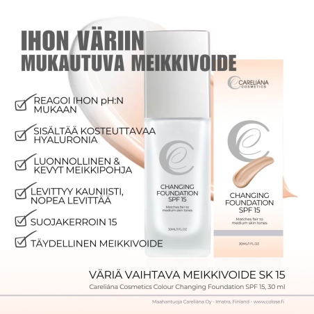 VÄRIÄ VAIHTAVA MEIKKIVOIDE SK15